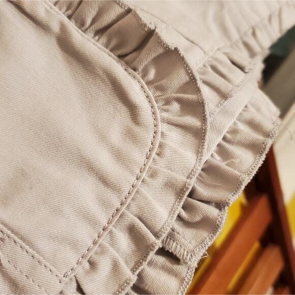 Sandro Grey Ruffle Jacket, Sz XL - Picture 7 of 9